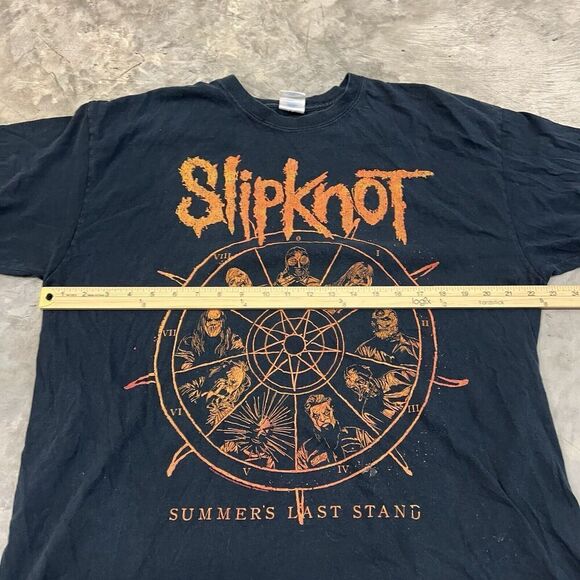 Slipknot Summer Last Stand Concert T Shirt Yellow Wheel Please READ DESCRIPTION - Picture 4 of 7